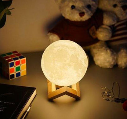 3D Moon Lamp With touch control