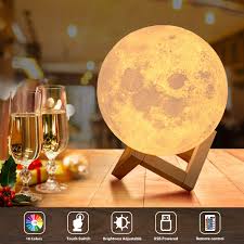 3D Moon Lamp With touch control